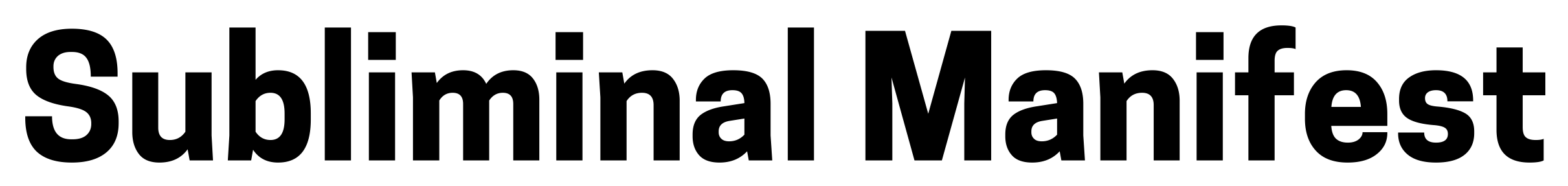 Subliminal Manifest